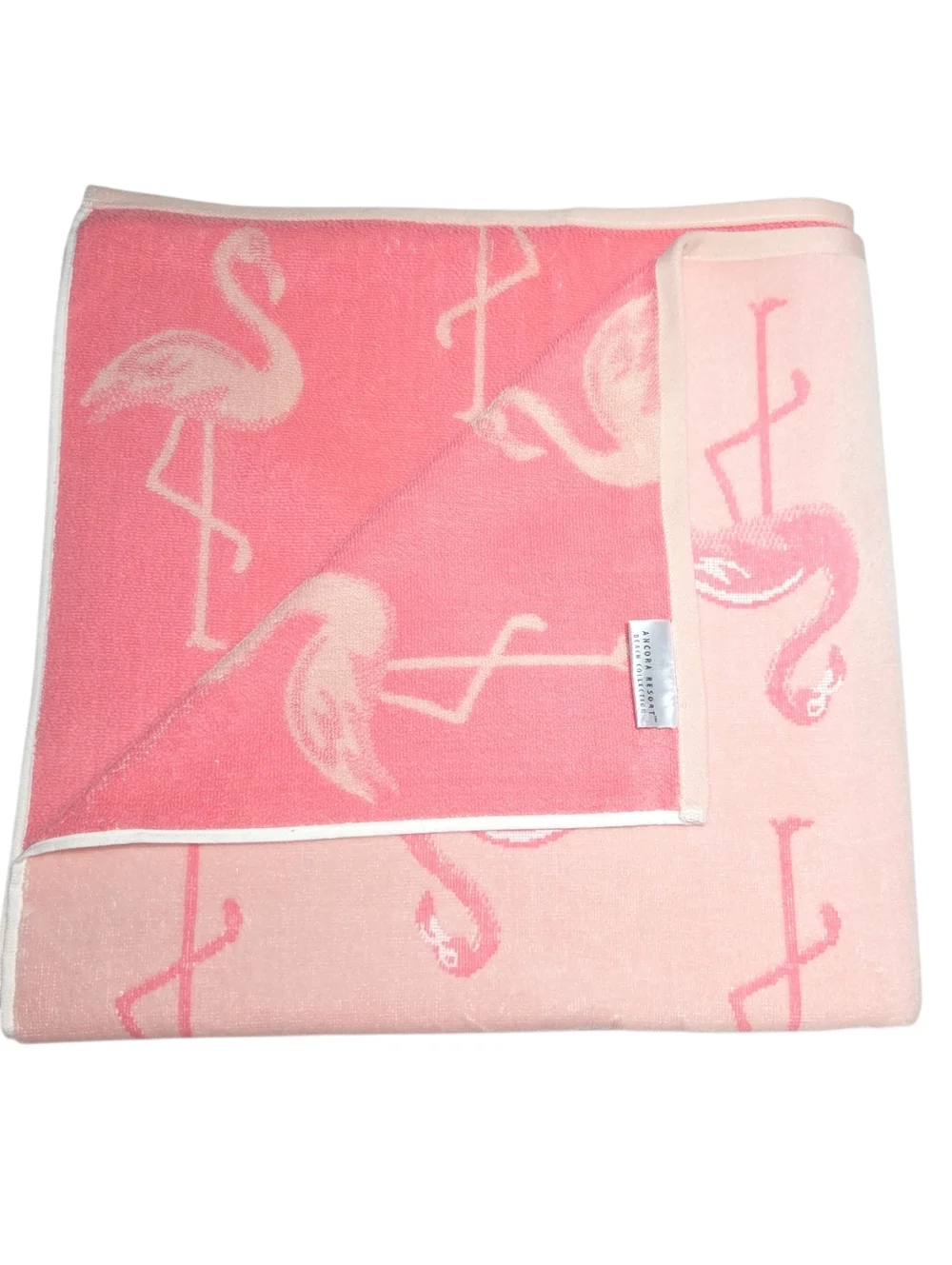 Ancora Resort Collection Cotton Pink Flamingo‎ Beach Towel 36x68 Quick Dry